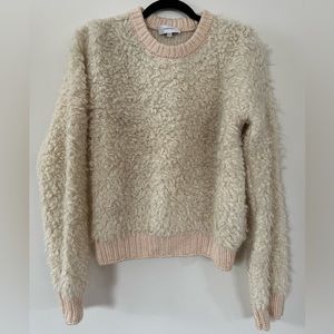 CARVEN BOUCLE WOOL SWEATER - NATURAL - LARGE